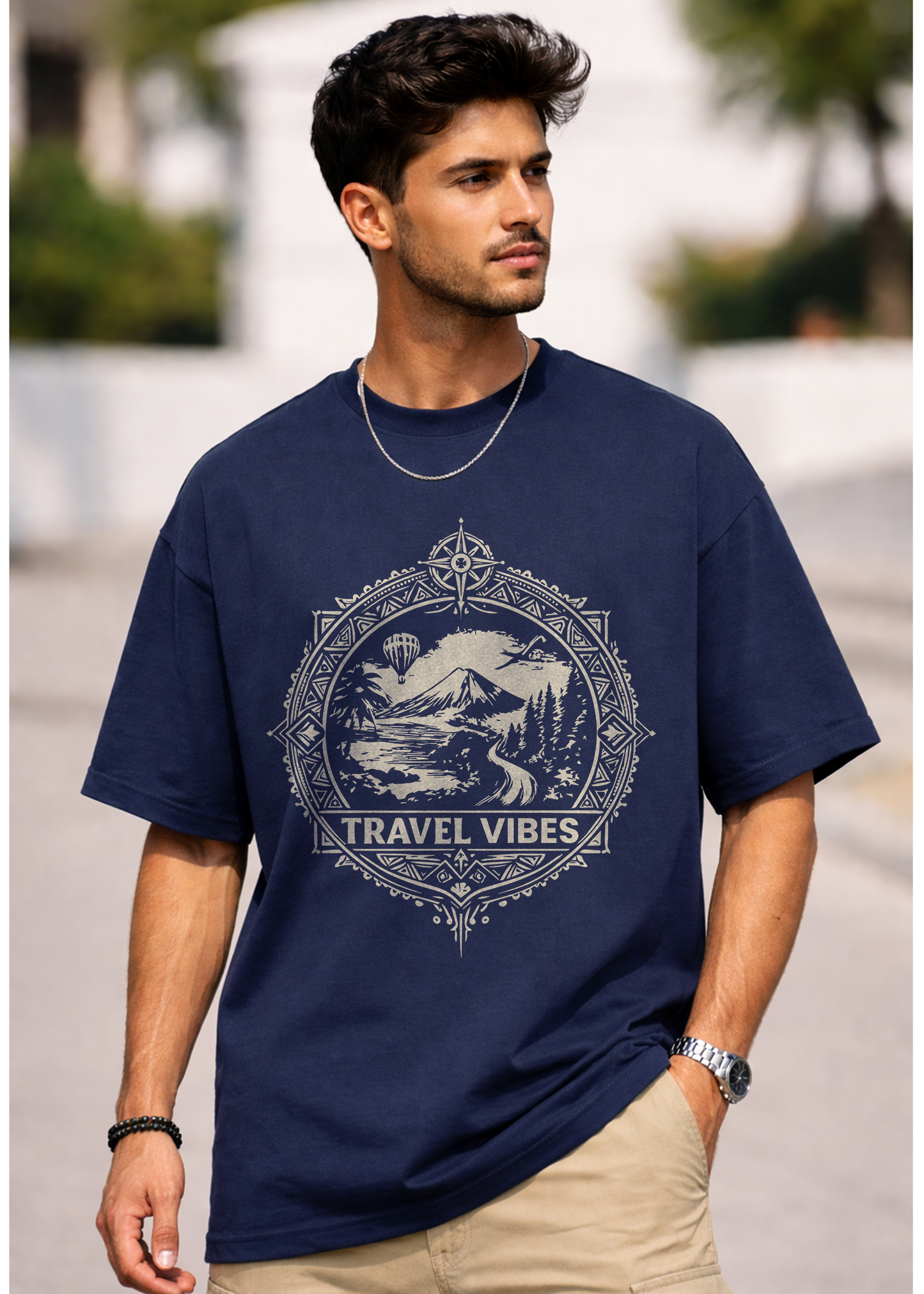 Travel Vibes Unisex Oversized Classic T-Shirt
