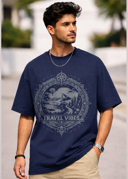 Travel Vibes Unisex Oversized Classic T-Shirt